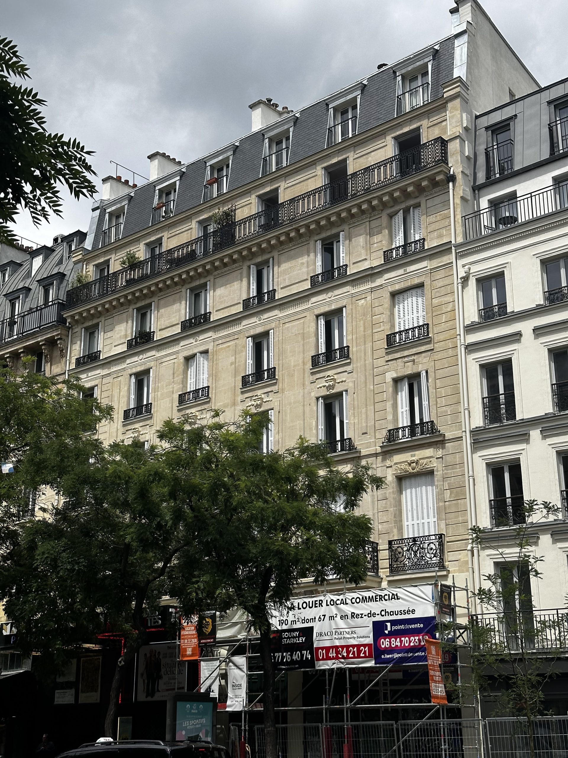 Restauration de Pierre de Taille – Paris 9, Poissonnière